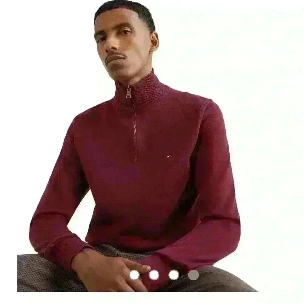 Tommy Hilfiger Half Zip Pullover Sweater